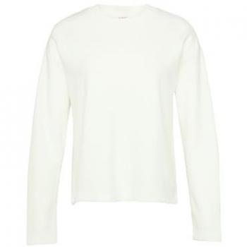 S.Oliver RED LABEL Damen Sweatshirt Relaxed Fit mit gebrushter Oberfläche, Größe 36, Weiß