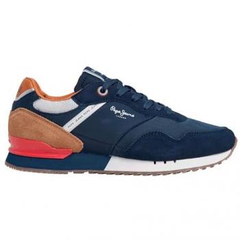 Pepe Jeans Zapatillas de Piel London Brand marino (45)