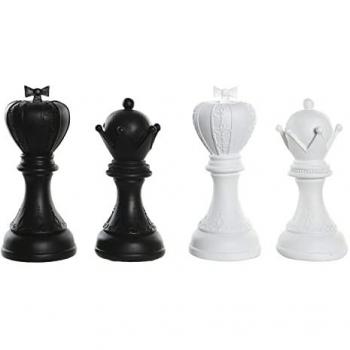 DKD Home Decor Schach-Dekofigur Set 4 Stück