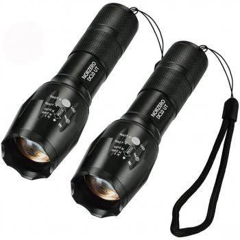 NORZERO DC10 UT Linterna LED Kit Táctico Brillante Resistente al Agua Zoom In y Out