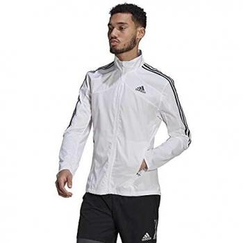 Adidas MARATHON Pánská běžecká svrchní bunda, Bílá/Černá, velikost