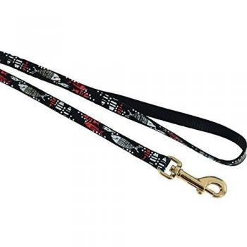Nylon Sardine Noir – Laisse Anti‑Étranglement – Harnais & Collier Ajustable