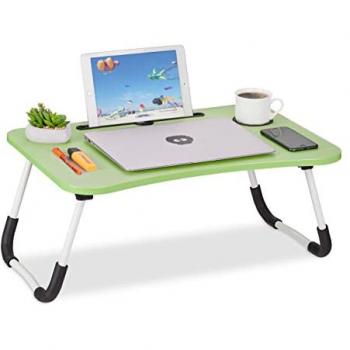 Laptoptisch Relaxdays, Betttisch, klappbar, 26 x 63 x 40 cm