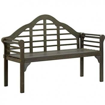 Panchina da giardino vidaXL, grigia sbiancata, 135 cm in legno massello di acacia