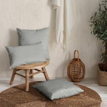 Cushion Nauru Gris de Terciopelo