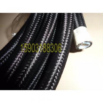 4AN PTFE E85 Zwart Nylon Gevlochten Brandstoflijn 20 Voet