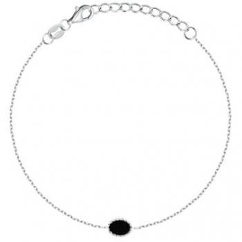 Christ Armband 17 cm, 925er Silber, recycelt, Emaille