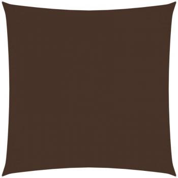 Voile d'Ombrage Tissu Oxford 6x6 m Marron