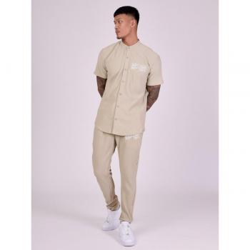 Mao Collar Short-Sleeve Shirt, Project X Paris Style
