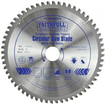 Faithfull TCT Cross Cut Mitre Saw Blade