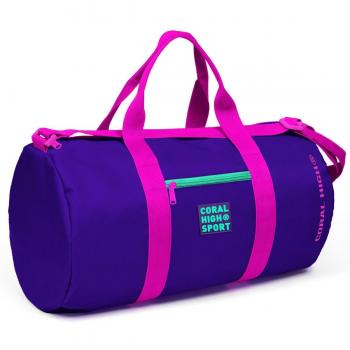 Sporty Coral & Purple Utility Bag