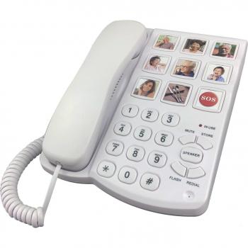 Amplified Corded Phone with Large Buttons for Seniors