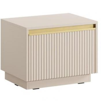 Chevet à poser 1 tiroir – Posinia – Beige doré