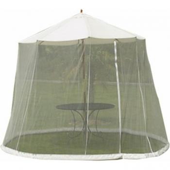 White Deck Umbrella with Insect Net