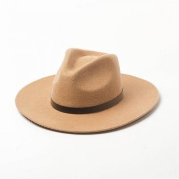 Chapeau Wide Brim Feutre Noir & Polyuréthane