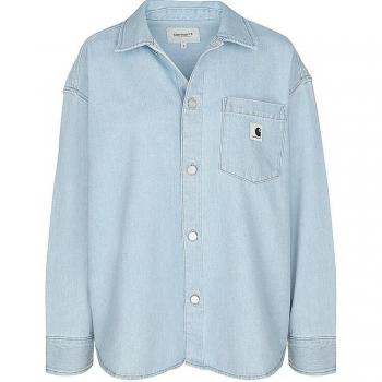 Chemise W High à Manches Longues Femme Bleu