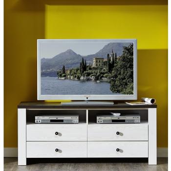 Stella TV-Schrank Unterschrank – weißes Holz