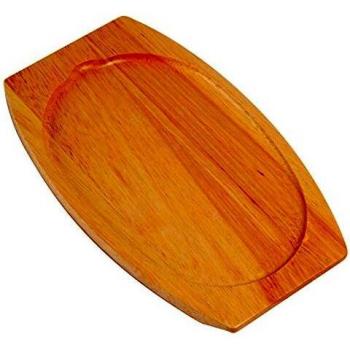 Olympia 20x315x220mm Wooden Sizzle Plate Stand