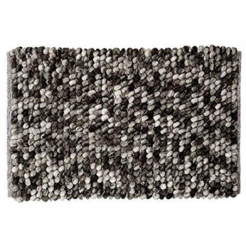 Polyester Sealskin retro badmat 50x80 cm – donkergrijs