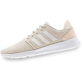 Adidas Zapatillas de entrenamiento Cloudfoam QT Racer para mujer, beige