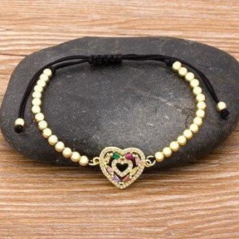 Pulsera de Cobre y Zircón “Afortunada”