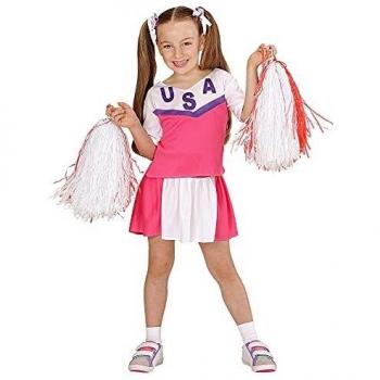 Cheerleader-Mädchen Outfit (Widmann) – Karnevalsrock und Top