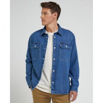Blu Profonda Lee Camicia Overshirt per Lavoro S