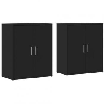 Rangement cuisine double, dimensions 60×31×70 cm – finition noire