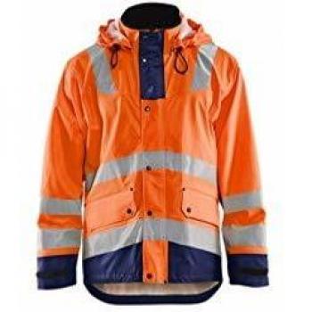 Giacca Heavy Weight Anti-pioggia Arancione Blu Marino