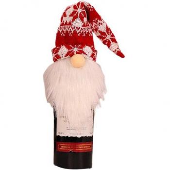Enveloppe de bouteille de vin Gnome de Noël