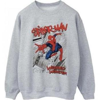 Moletom Spider-Man Dibujo Ciudad para Hombre XL