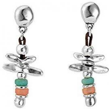 Pendientes de plata chapada UNOde50