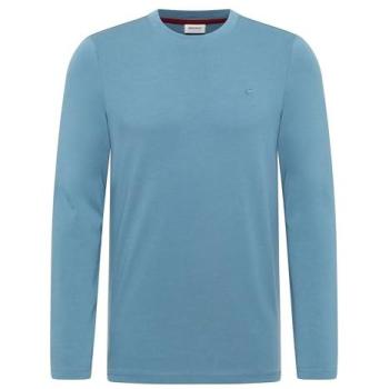 MUSTANG “Arlington” Herrenlangshirt – M – Blauer Jersey