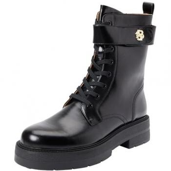 BOSS Rebby Schnürstiefelette, Schnürboots, Blockabsatz, mit markanter Profillaufsohle