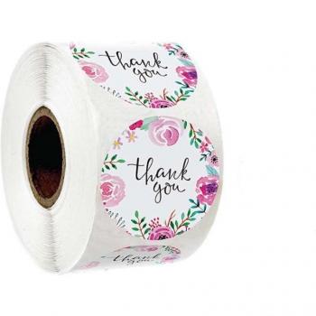 500 pièces étiquettes florales pour enveloppes