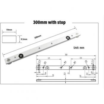 1Pc Aluminium T-gleuf Mijter Track 500Mm