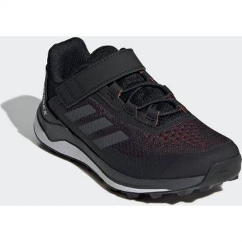 Adidas Terrex Agravic Flow Hook‑and‑Loop Trail Running Schuh – Kinder, Schwarz, 6