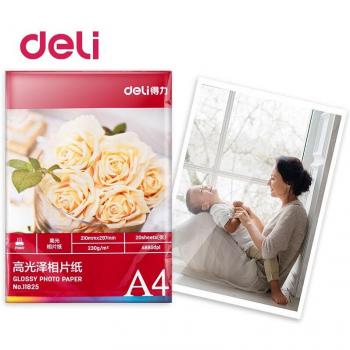 Deli 11825 A4 Luminous Photo Paper 230g 20 Sheets