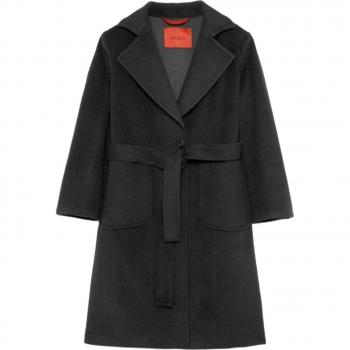 Black Maxi-Kid Coat by Max & Co – 14 Female