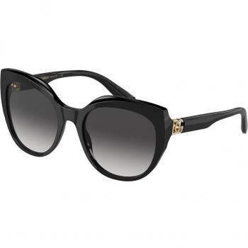 Dolce & Gabbana DG4392F Asian Fit 501/8G Women's Sunglasses Black Size 56