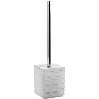 Sapho Gedy Brosse de toilette Quadrotto en résine blanche QU3302