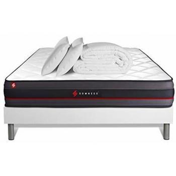 Ensemble Matelas Regen 160x200 + sommier + Couette + 2 oreillers