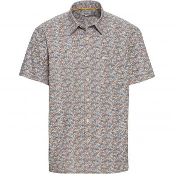 Camel active Herren Kurzarmhemd mit floralem Allover-Design