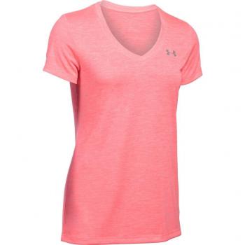 Under Armour Damen Tech Ssv-Solid Kurzarmshirt, orange (Brilliance), XL