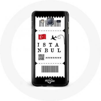 Istanbul Plane Ticket Case for Samsung Galaxy Grand Prime