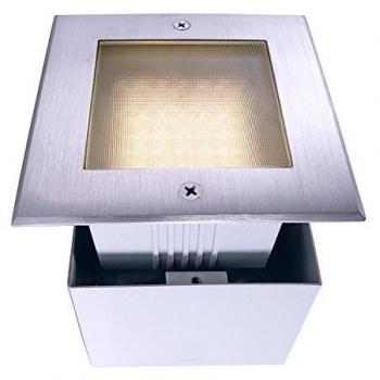 LED Bodeneinbauleuchte Square II in Silber 2,2W 3000K IP67