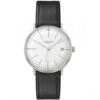 Junghans max bill Kleine Automatic 27/4105.02 Armbanduhr Schwarz/Silberfarben