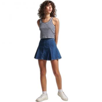 Top Donna SuperDry Vintage Cotone Organico a Coste