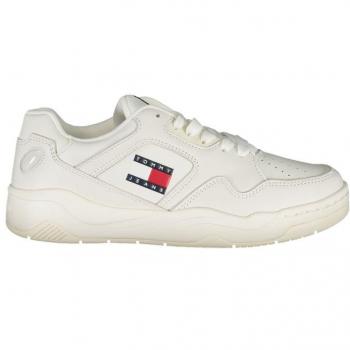 Tommy Hilfiger Women's Premium White Leather Sneakers