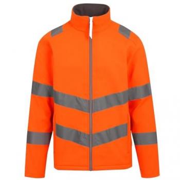 Regatta Men's Hi‑Vis Pro Ablaze Softshell – Water‑Repellent, 3XL, Orange
